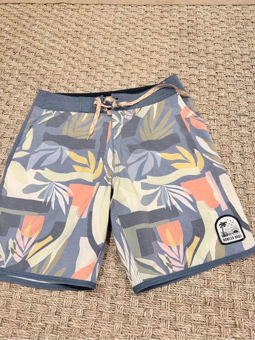 Howler Brothers Multicolor Tropical Print Athletic Shorts